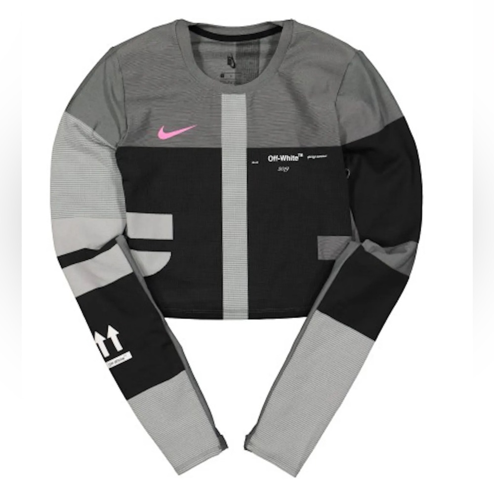 OFF-WHITE x Nike Women's Easy Run Top XL Vast Grey